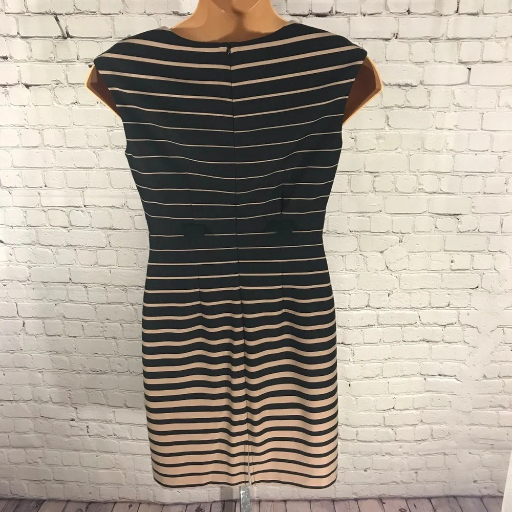 Connected Apparel Striped Dress Size 12P Petite - Picture 4 of 8